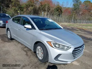 2017 Hyundai Elantra SE with VIN KMHD74LF7HU073032, listed as a IAAI auction lot 41841409 with 248200 miles. Bid and sale history available at carsss.com. Image 1.