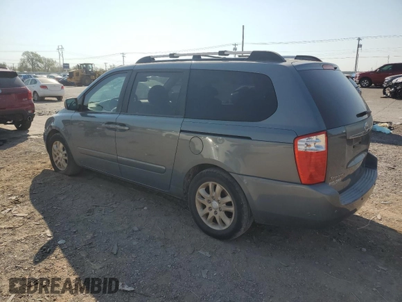 2007 Kia Sedona EX with VIN KNDMB233976173357, listed as a Copart auction lot 75049784 with 213,508 mi miles and Salvage Title. Bid and sale history available at carsss.com. Image 2.