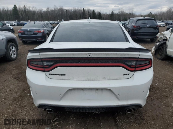 2021 Dodge Charger GT with VIN 2C3CDXHGXMH574056, listed as a Copart auction lot 49168975 with Not Provided miles and Salvage Title. Bid and sale history available at DreamBid. Image 6.