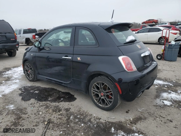 2015 FIAT 500 Abarth with VIN 3C3CFFFH4FT610060, listed as a Copart auction lot 88644855 with 122,242 mi miles and Clean Title. Bid and sale history available at carsss.com. Image 2.