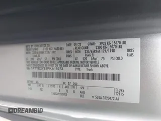 2023 Ford Transit с VIN 1FTYE2Y81PKA15972, выставлен на аукционе IAAI как лот 42692830 с пробегом 51 232 миль миль и . История ставок и продаж доступна на DreamBid. Изображение 9.