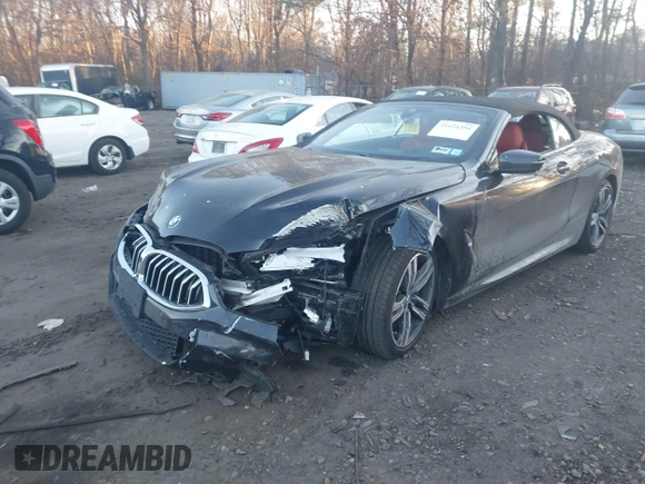 2021 BMW 8 Series 840i with VIN WBADZ4C07MCF60063, listed as a IAAI auction lot 41426354 with 24,221 mi miles. Bid and sale history available at carsss.com. Image 2.