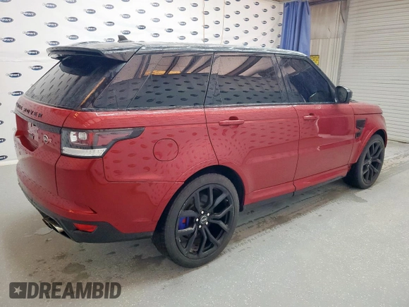 2016 Land Rover Range Rover Sport SVR with VIN SALWZ2EF7GA544520, listed as a Copart auction lot 56979235 with 47,852 mi miles and Clean title. Bid and sale history available at DreamBid. Image 3.