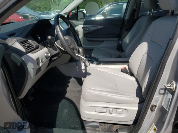 2019 Honda Ridgeline RTL-T with VIN 5FPYK3F67KB031672, listed as a Copart auction lot 55080205 with 106,912 mi miles and Salvage title. Bid and sale history available at DreamBid. Image 7.