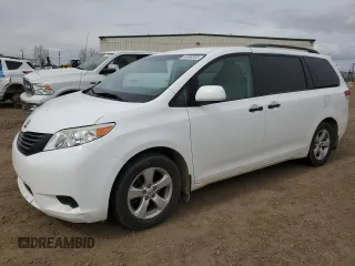 2013 Toyota Sienna L with VIN 5TDZK3DCXDS313664, listed as a Copart auction lot 55080535 with 245,026 mi miles and Salvage Title. Bid and sale history available at carsss.com. Image 1.