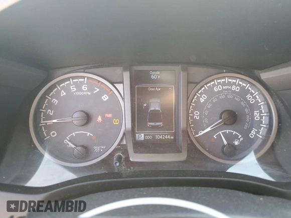 2017 Toyota Tacoma SR5 with VIN 3TMAZ5CNXHM032218, listed as a Copart auction lot 49672275 with 104,244 mi miles and Salvage Title. Bid and sale history available at DreamBid. Image 9.