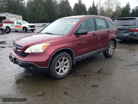 2008 Honda CR-V LX with VIN 5J6RE48368L802667, listed as a Copart auction lot 45535665 with 276,353 mi miles and Salvage Title. Bid and sale history available at carsss.com. Image 1.