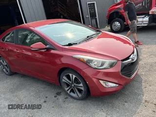 2014 Hyundai Elantra z VIN KMHDH6AH9EU028683, wystawiony jako Copart lot #59786275 z przebiegiem 89 876 mil mil oraz Tytuł czysty. Historia ofert i sprzedaży dostępna na DreamBid. Obrazek 1.