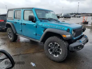 2024 Jeep Wrangler Rubicon X z VIN 1C4RJXR6XRW217098, wystawiony jako Copart lot #50154025 z przebiegiem 15 887 mil mil oraz Czysty tytuł • Clean title. Historia ofert i sprzedaży dostępna na DreamBid. Obrazek 4.