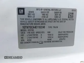 2014 GMC Savana Cargo z VIN 1GTW7GCA4E1162248, wystawiony jako IAAI lot #41627931 z przebiegiem 164 493 mil mil oraz . Historia ofert i sprzedaży dostępna na DreamBid. Obrazek 9.