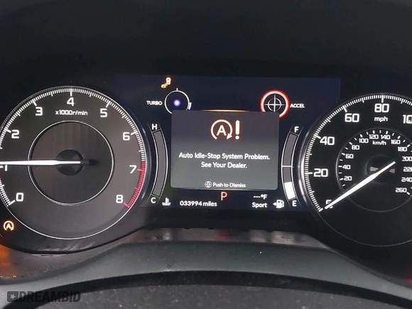 2020 Acura RDX w/Technology Pkg with VIN 5J8TC1H5XLL019279, listed as a IAAI auction lot 41541323 with 33,994 mi miles. Bid and sale history available at carsss.com. Image 15.