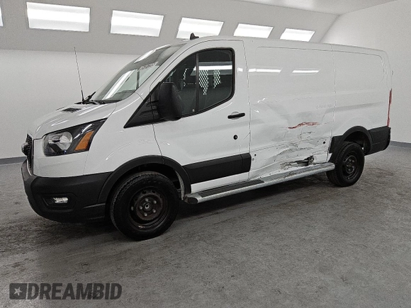 2023 Ford Transit Cargo with VIN 1FTBR1Y84PKB67779, listed as a Copart auction lot 45707285 with 16,861 mi miles and Clean Title. Bid and sale history available at DreamBid. Image 1.