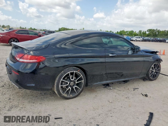 2020 Mercedes-Benz C 300 with VIN W1KWJ8DB2LG035075, listed as a Copart auction lot 59785705 with 27,792 mi miles and Salvage title. Bid and sale history available at DreamBid. Image 3.