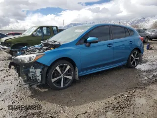 2017 Subaru Impreza Sport with VIN 4S3GTAL68H3702458, listed as a Copart auction lot 49134255 with 98,240 mi miles and Salvage Title. Bid and sale history available at carsss.com. Image 1.