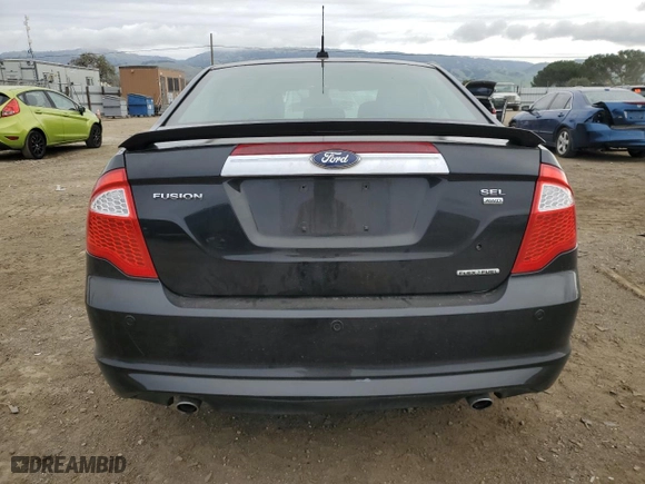 2011 Ford Fusion SEL with VIN 3FAHP0CG8BR158702, listed as a Copart auction lot 47886945 with 100,565 mi miles and Salvage Title. Bid and sale history available at carsss.com. Image 6.