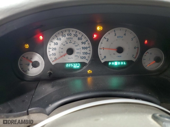2006 Chrysler Town & Country LWB Touring with VIN 2A4GP54LX6R780044, listed as a Copart auction lot 48052505 with 225,327 mi miles and Salvage Title. Bid and sale history available at carsss.com. Image 9.