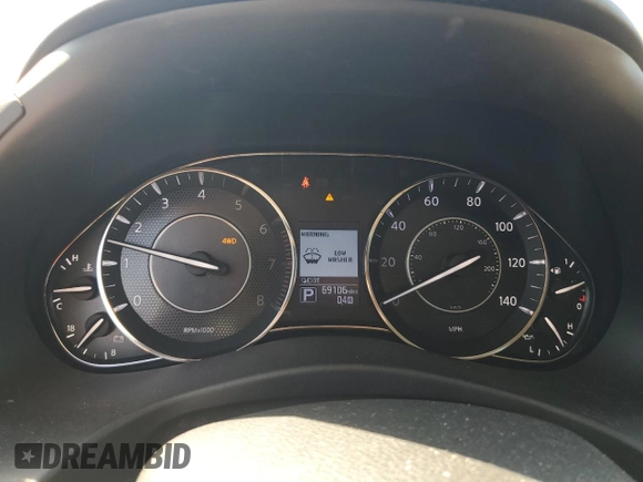 2017 Nissan Armada Platinum with VIN JN8AY2NE2H9707853, listed as a Copart auction lot 46654655 with 69,106 mi miles and Clean Title. Bid and sale history available at carsss.com. Image 9.
