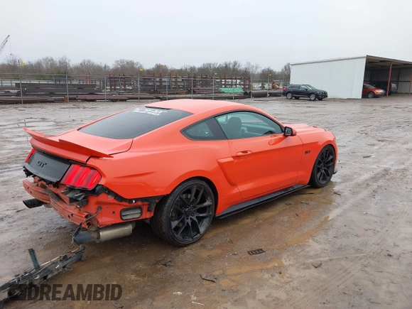 2016 Ford Mustang GT with VIN 1FA6P8CF1G5245008, listed as a IAAI auction lot 41105840 with 75,913 mi miles. Bid and sale history available at carsss.com. Image 4.
