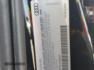 2018 Audi A3 Premium z VIN WAUB8GFFXJ1026829, wystawiony jako Copart lot #54714695 z przebiegiem 61 807 mil mil oraz Szkody całkowita. Historia ofert i sprzedaży dostępna na DreamBid. Obrazek 12.