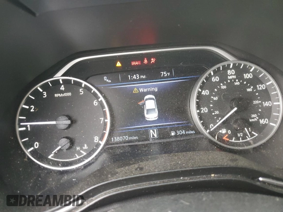 2020 Nissan Maxima SV with VIN 1N4AA6CV6LC366176, listed as a Copart auction lot 54240915 with 138,070 mi miles and Salvage title. Bid and sale history available at DreamBid. Image 9.