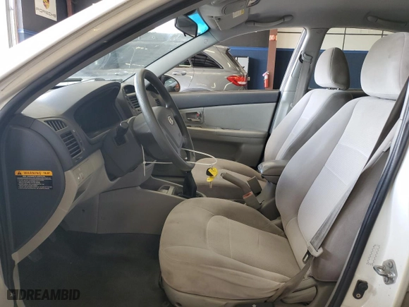 2008 Kia Spectra EX with VIN KNAFE121185494050, listed as a Copart auction lot 68599644 with 165,610 mi miles and Clean Title. Bid and sale history available at carsss.com. Image 7.