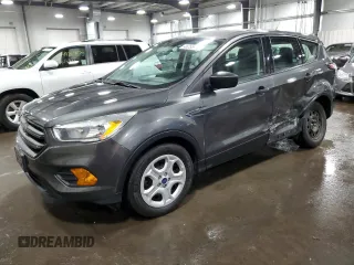 2017 Ford Escape S with VIN 1FMCU0F75HUC10955, listed as a Copart auction lot 48256975 with 70,458 mi miles and Salvage Title. Bid and sale history available at carsss.com. Image 1.