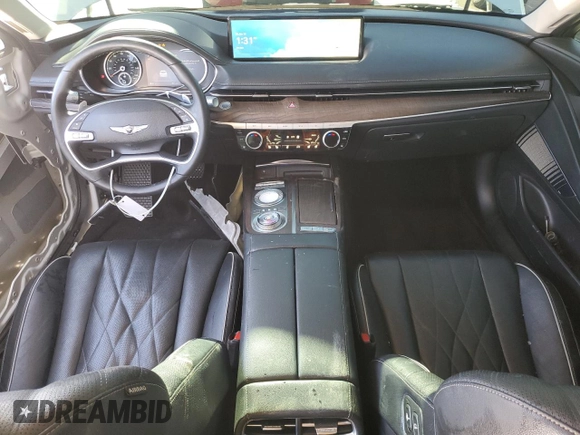 2021 Genesis G80 2.5T with VIN KMTGB4SC6MU044687, listed as a Copart auction lot 87952985 with 80,141 mi miles and Salvage Title. Bid and sale history available at DreamBid. Image 8.