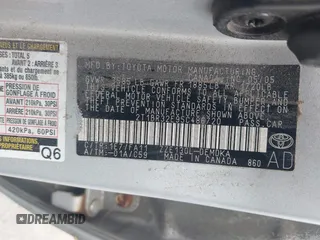 2005 Toyota Corolla CE with VIN 2T1BR32E95C486720, listed as a IAAI auction lot 42233051 with 151,842 mi miles and . Bid and sale history available at DreamBid. Image 9.