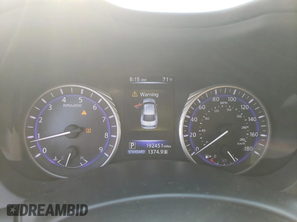 2015 Infiniti Q50 Premium с VIN JN1BV7AP6FM340613, выставлен на аукционе Copart как лот 59041625 с пробегом 192 451 миль миль и Списание • Salvage title. История ставок и продаж доступна на DreamBid. Изображение 9.
