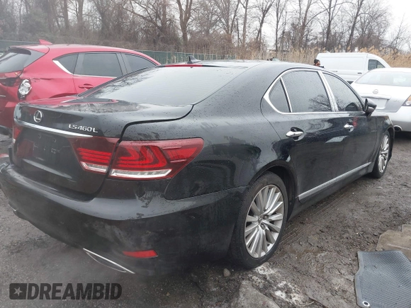 2013 Lexus LS 460 L with VIN JTHDL5EF4D5005941, listed as a IAAI auction lot 41462154 with 144,937 mi miles and . Bid and sale history available at DreamBid. Image 4.