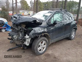 2016 Chevrolet Trax LT with VIN KL7CJPSB9GB745066, listed as a IAAI auction lot 41316657 with 101,891 mi miles and . Bid and sale history available at DreamBid. Image 2.
