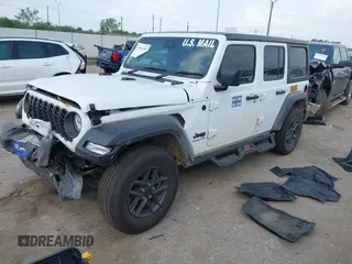 2024 Jeep Wrangler Sport с VIN 1C4PJXKN0RW363289, выставлен на аукционе IAAI как лот 41944260 с пробегом 1 138 миль миль и . История ставок и продаж доступна на DreamBid. Изображение 17.