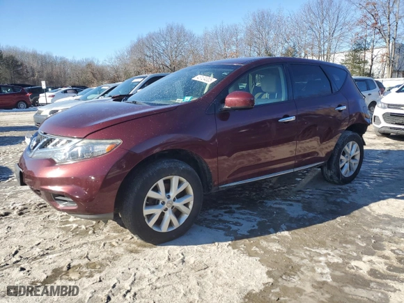 2012 Nissan Murano LE with VIN JN8AZ1MW8CW239851, listed as a Copart auction lot 43124005 with 152,165 mi miles and Clean Title. Bid and sale history available at carsss.com. Image 1.