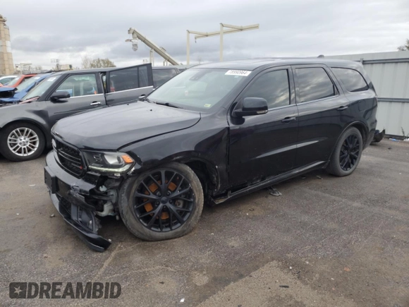 2016 Dodge Durango R/T with VIN 1C4SDJCT0GC387540, listed as a Copart auction lot 78990964 with 131,831 mi miles and Salvage title. Bid and sale history available at DreamBid. Image 1.
