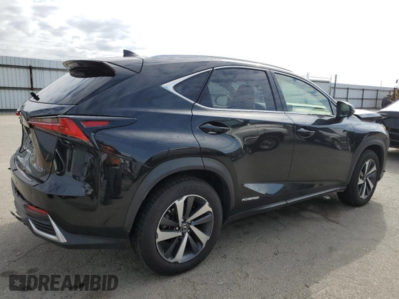 2021 Lexus NX with VIN JTJGJRDZ4M5010741, listed as a Copart auction lot 46363515 with 69,223 mi miles and Salvage Title. Bid and sale history available at carsss.com. Image 3.