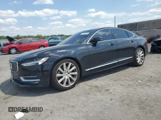 2019 Volvo S90 Inscription with VIN LVYA22ML9KP110238, listed as a Copart auction lot 61596184 with 92,529 mi miles and Salvage Title. Bid and sale history available at carsss.com. Image 1.