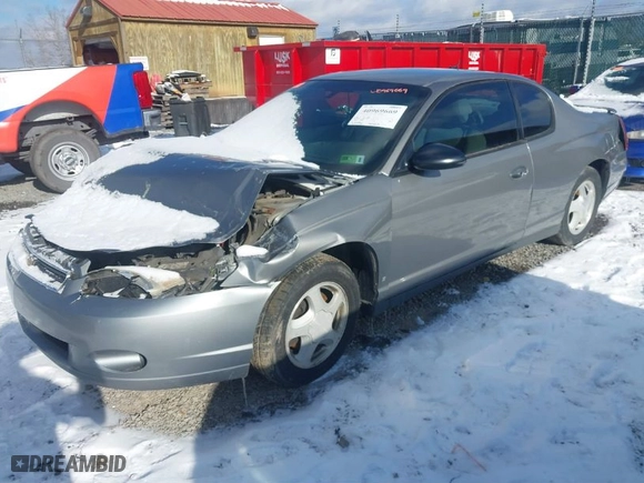 2006 Chevrolet Monte Carlo LS with VIN 2G1WJ15KX69252434, listed as a IAAI auction lot 40969669 with 232,030 mi miles. Bid and sale history available at carsss.com. Image 2.