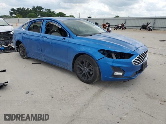 2020 Ford Fusion SE with VIN 3FA6P0HDXLR226540, listed as a Copart auction lot 54552175 with 73,322 mi miles and Salvage Title. Bid and sale history available at carsss.com. Image 4.