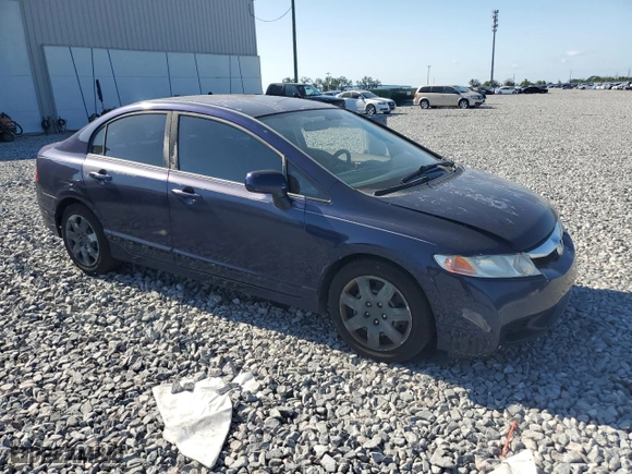 2009 Honda Civic Sdn LX with VIN 2HGFA16539H507422, listed as a Copart auction lot 52234805 with 197,828 mi miles and Clean Title. Bid and sale history available at carsss.com. Image 4.