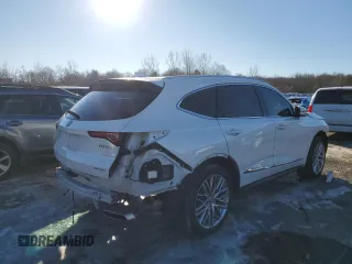 2023 Acura MDX w/Advance Package with VIN 5J8YE1H88PL031902, listed as a Copart auction lot 41879945 with 33,653 mi miles and Salvage Title. Bid and sale history available at carsss.com. Image 3.