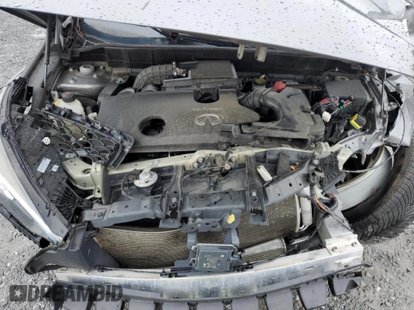 2019 Infiniti QX50 Essential with VIN 3PCAJ5M37KF107957, listed as a Copart auction lot 58545645 with 130,535 mi miles and Salvage title. Bid and sale history available at DreamBid. Image 12.