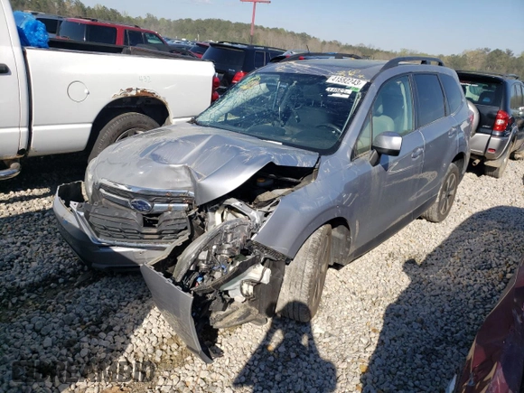 2018 Subaru Forester Limited with VIN JF2SJAJC6JH592559, listed as a Copart auction lot 41582243 with 44,025 mi miles. Bid and sale history available at carsss.com. Image 1.