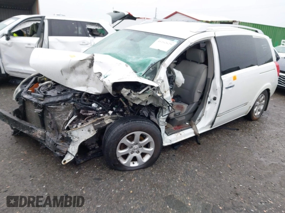 2009 Nissan Quest S with VIN 5N1BV28U49N102085, listed as a IAAI auction lot 41262629 with 1 mi miles. Bid and sale history available at carsss.com. Image 2.