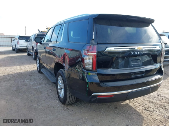 2023 Chevrolet Tahoe LT with VIN 1GNSCNKD9PR191296, listed as a IAAI auction lot 41814835 with 64,777 mi miles. Bid and sale history available at carsss.com. Image 3.