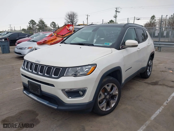 2018 Jeep Compass Limited with VIN 3C4NJDCB7JT283511, listed as a IAAI auction lot 41763408 with 1 mi miles. Bid and sale history available at carsss.com. Image 16.
