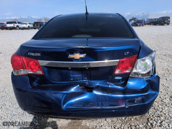 2012 Chevrolet Cruze LT w/1LT with VIN 1G1PF5SC4C7107283, listed as a Copart auction lot 52155665 with 186,403 mi miles and Salvage Title. Bid and sale history available at carsss.com. Image 6.