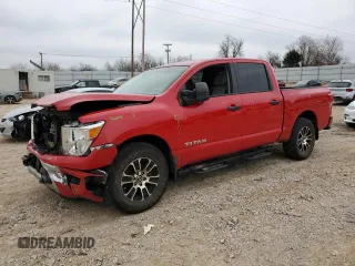 2022 Nissan Titan SV with VIN 1N6AA1EF1NN101656, listed as a Copart auction lot 44682605 with 45,586 mi miles and Salvage title. Bid and sale history available at DreamBid. Image 1.