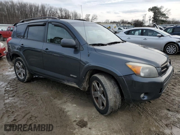 2008 Toyota RAV4 Sport with VIN JTMBK32V385048121, listed as a Copart auction lot 44630965 with 171,767 mi miles and Salvage Title. Bid and sale history available at carsss.com. Image 4.