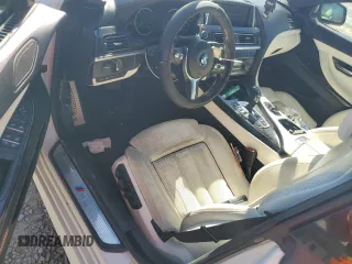 2014 BMW 6 Series 650i with VIN WBA6B2C58ED129575, listed as a Copart auction lot 48711525 with 78,681 mi miles and Salvage Title. Bid and sale history available at carsss.com. Image 8.