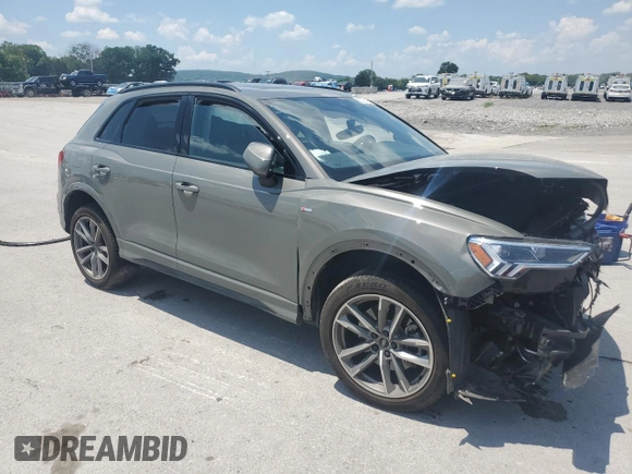 2022 Audi Q3 S line Premium Plus with VIN WA1EECF33N1143143, listed as a Copart auction lot 62233115 with Not provided miles and Salvage title. Bid and sale history available at DreamBid. Image 4.